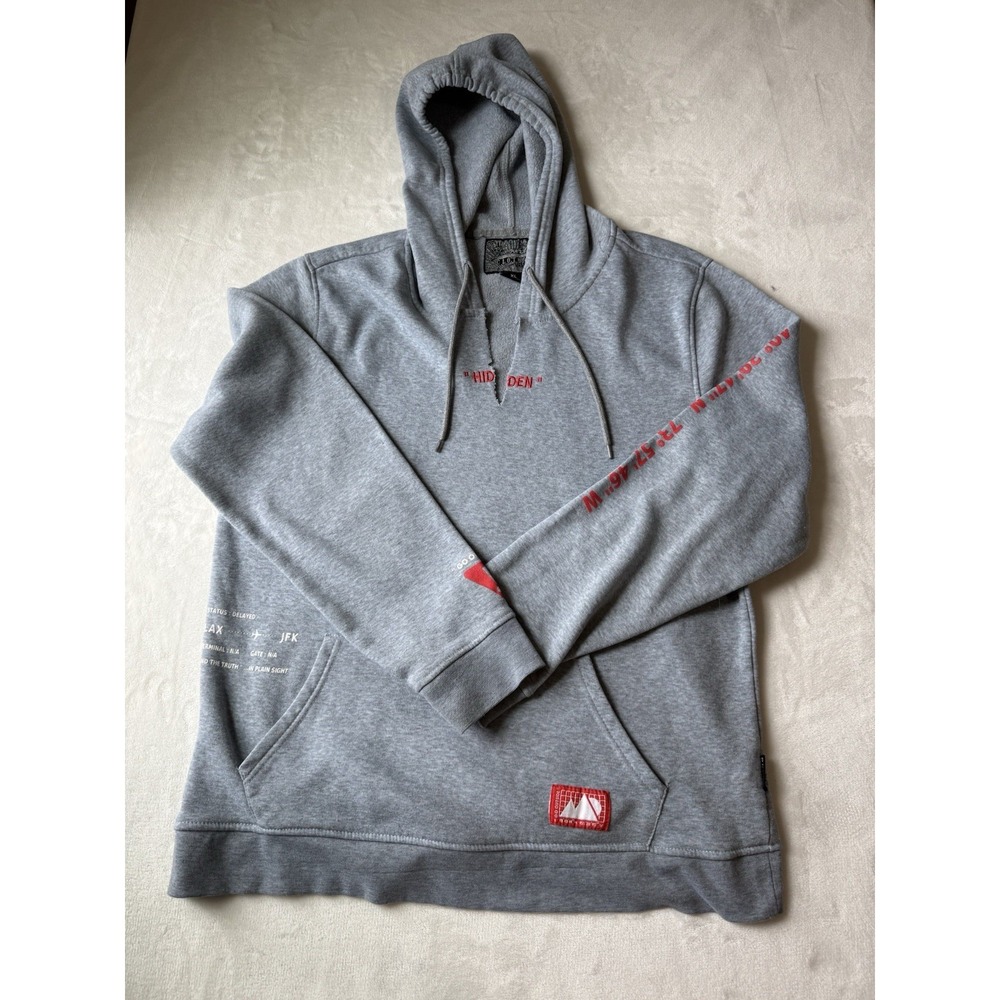 Brooklyn Cloth Mfg Co Unisex XL Pullover Lined Warm Fleece Hoodie Gray